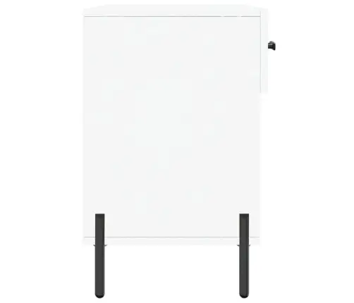 Jalatsipink, Valge, 102 X 35 X 55 cm Tehispuit