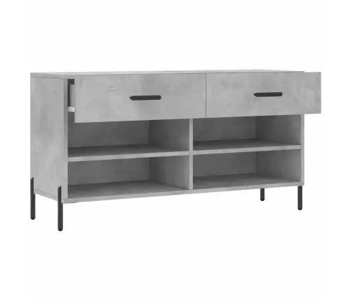 Batų Suoliukas, Betono Pilkas, 102X35X55cm Apdirbta Mediena Batų Suoliukas, Betono Pilkas, 102X35X55cm Apdirbta Mediena