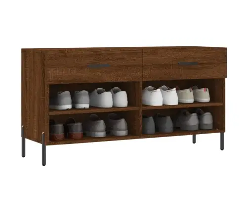 Batų Suoliukas, Rudas Ąžuolo, 102X35X55cm Apdirbta Mediena