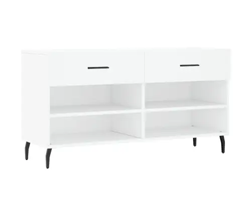 Batų Suoliukas, Baltos Spalvos, 102X35X55cm Apdirbta Mediena