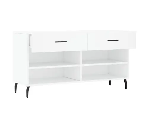 Batų Suoliukas, Baltos Spalvos, 102X35X55cm Apdirbta Mediena