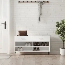 Apavu Skapītis, Spīdīgi Balts, 102X35X55 Cm, Inženierijas Koks Vidaxl Apavu Skapītis, Spīdīgi Balts, 102X35X55 Cm, Inženierijas Koks Vidaxl