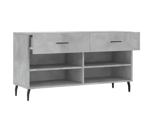 Apavu Skapītis, Betona Pelēks, 102X35X55 Cm, Inženierijas Koks Vidaxl