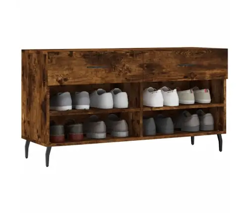 Apavu Skapītis, Koka Krāsa, 102X35X55 Cm, Inženierijas Koks Vidaxl