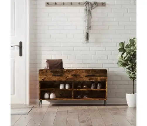 Apavu Skapītis, Koka Krāsa, 102X35X55 Cm, Inženierijas Koks Vidaxl