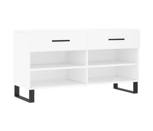 Batų Suoliukas, Baltos Spalvos, 102X35X55cm Apdirbta Mediena