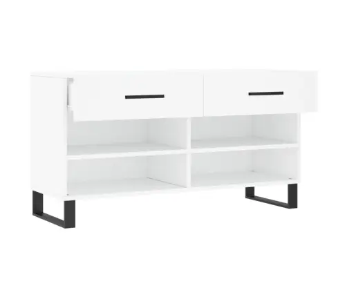 Batų Suoliukas, Baltos Spalvos, 102X35X55cm Apdirbta Mediena