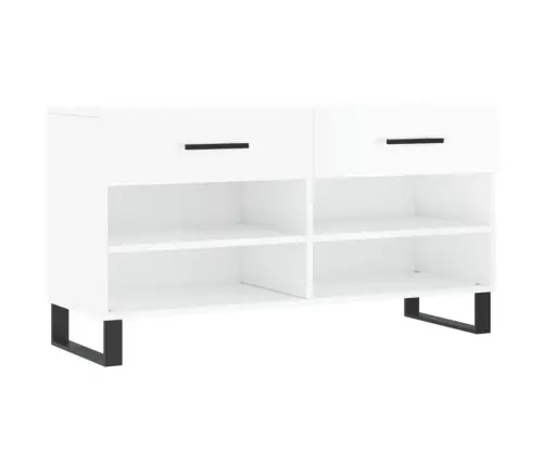 Jalatsipink, Kõrgläikega Valge, 102 X 35 X 55 cm Tehispuit