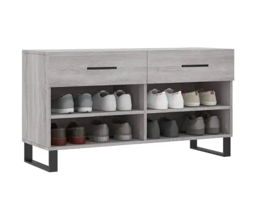 Apavu Skapītis, Pelēks, 102X35X55 Cm, Inženierijas Koks Vidaxl