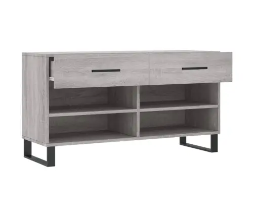 Apavu Skapītis, Pelēks, 102X35X55 Cm, Inženierijas Koks Vidaxl