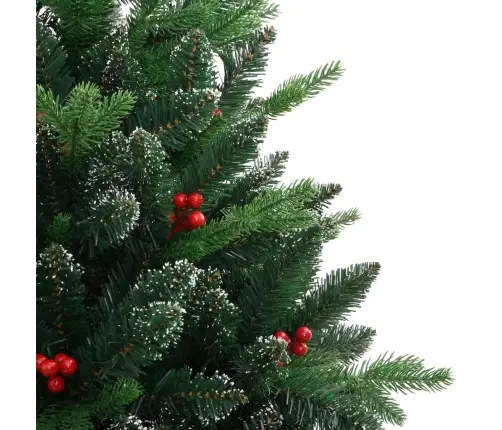 Mākslīgā Ziemassvētku Egle Ar Sarkanām Ogām, 150 Cm Vidaxl Mākslīgā Ziemassvētku Egle Ar Sarkanām Ogām, 150 Cm Vidaxl