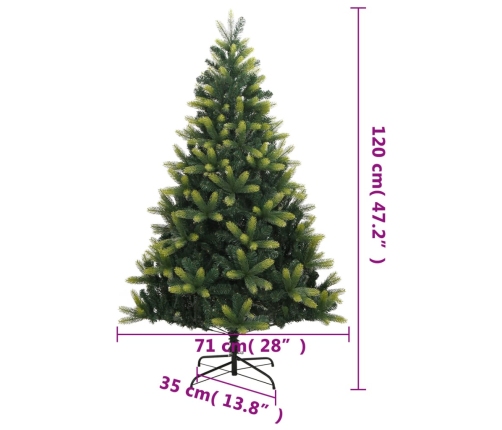 Dirbtinė Kalėdų Eglutė Su Šarnyrinėmis Šakomis/Stovu, 120Cm