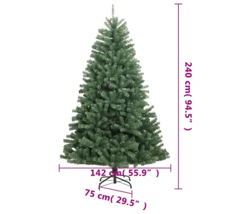 Mākslīgā Ziemassvētku Egle Ar Statīvu, 240 Cm Vidaxl Mākslīgā Ziemassvētku Egle Ar Statīvu, 240 Cm Vidaxl