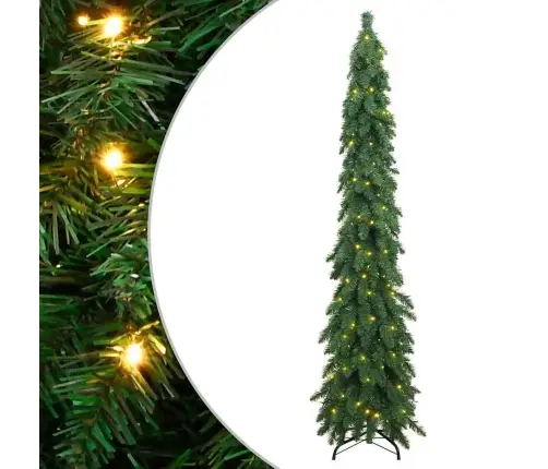 Izgaismota Mākslīgā Ziemassvētku Egle Ar 130 Led, 210 Cm Vidaxl