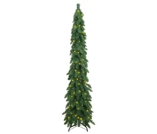 Izgaismota Mākslīgā Ziemassvētku Egle Ar 130 Led, 210 Cm Vidaxl