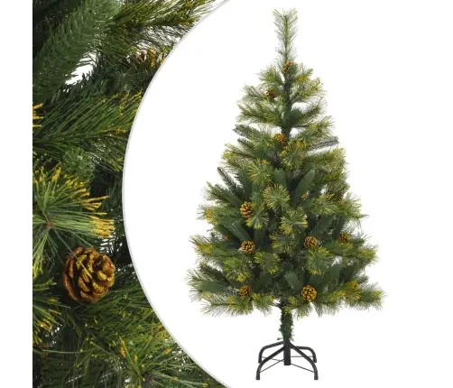 Mākslīgā Ziemassvētku Egle Ar Čiekuriem, 150 Cm Vidaxl
