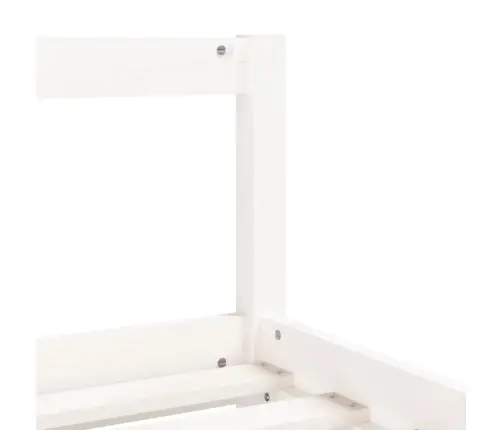 Bērnu Gultas Rāmis, Balts, 90X190 Cm, Priedes Masīvkoks Vidaxl