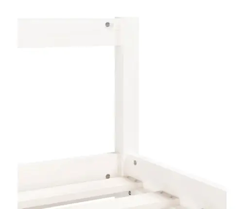 Bērnu Gultas Rāmis, Balts, 90X200 Cm, Priedes Masīvkoks Vidaxl