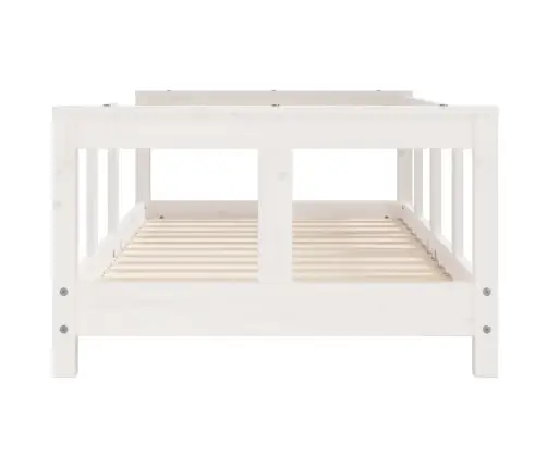 Bērnu Gultas Rāmis, Priedes Masīvkoks, 70X140 Cm, Balts Vidaxl