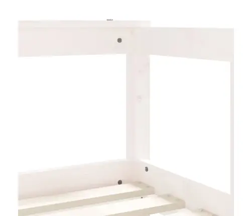 Bērnu Gultas Rāmis, Priedes Masīvkoks, 70X140 Cm, Balts Vidaxl