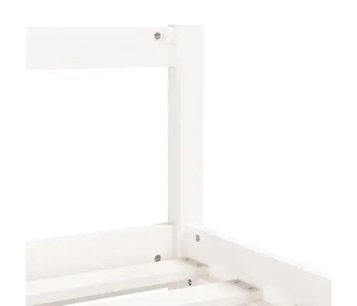 Bērnu Gultas Rāmis, Balts, 80X160 Cm, Priedes Masīvkoks Vidaxl