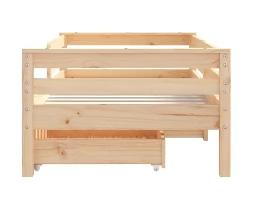 Lastevoodi Raam Sahtlitega, 70 X 140 cm Männipuit