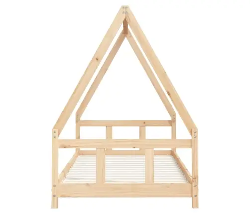 Bērnu Gultas Rāmis, 90X200 Cm, Priedes Masīvkoks Vidaxl