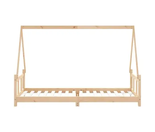 Bērnu Gultas Rāmis, 90X200 Cm, Priedes Masīvkoks Vidaxl