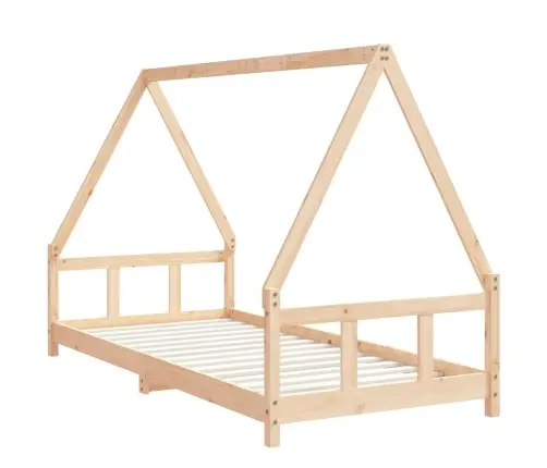 Bērnu Gultas Rāmis, 90X200 Cm, Priedes Masīvkoks Vidaxl