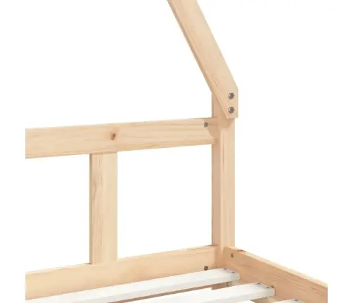 Bērnu Gultas Rāmis, 90X200 Cm, Priedes Masīvkoks Vidaxl