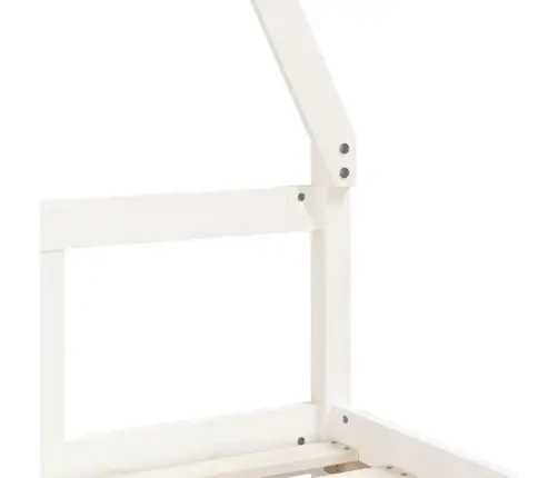 Bērnu Gultas Rāmis, Balts, 80X160 Cm, Priedes Masīvkoks Vidaxl