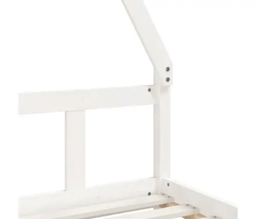 Bērnu Gultas Rāmis, Balts, 90X190 Cm, Priedes Masīvkoks Vidaxl