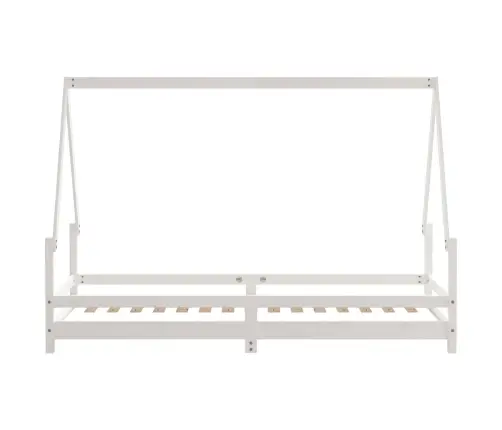 Bērnu Gultas Rāmis, Balts, 80X200 Cm, Priedes Masīvkoks Vidaxl