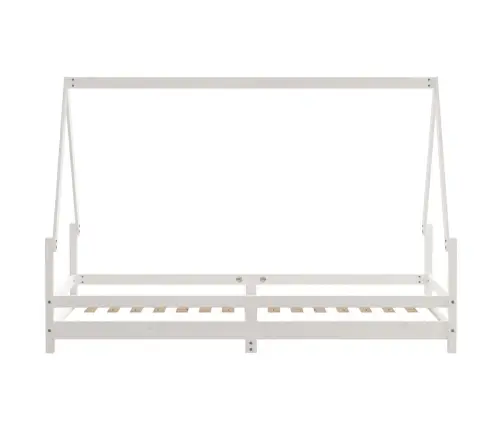 Vaikiškos Lovos Rėmas, Baltas, 90X200cm Pušies Masyvas