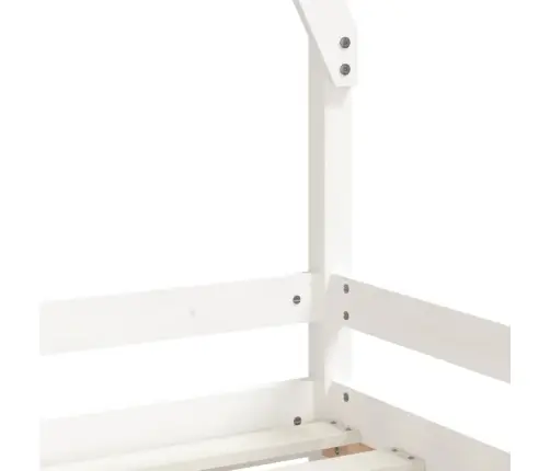 Vaikiškos Lovos Rėmas, Baltas, 90X200cm Pušies Masyvas