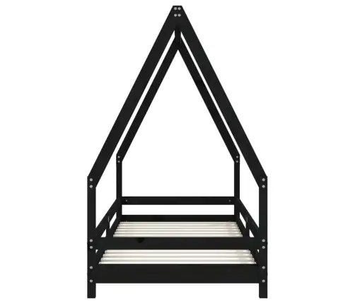 Lastevoodi Raam, Must, 90 X 200 cm Männipuit