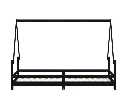 Lastevoodi Raam, Must, 90 X 200 cm Männipuit