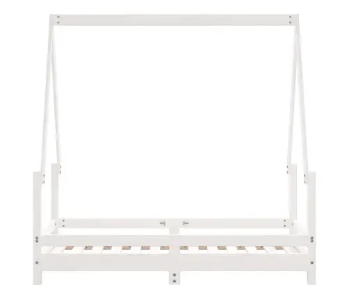 Bērnu Gultas Rāmis, Priedes Masīvkoks, 70X140 Cm, Balts  Vidaxl