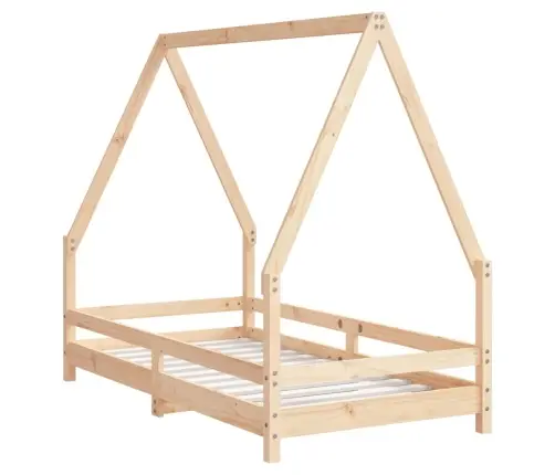 Bērnu Gultas Rāmis, 80X160 Cm, Priedes Masīvkoks Vidaxl