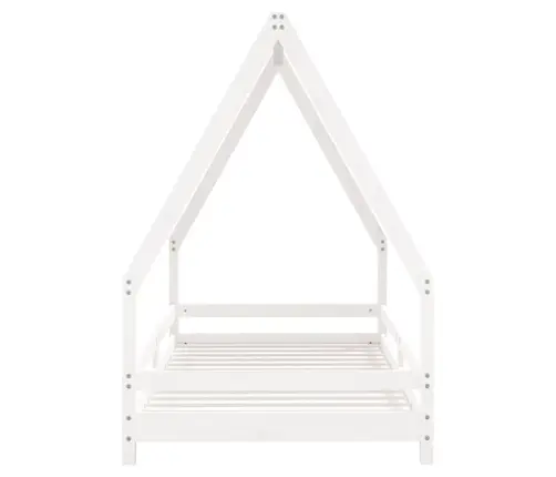 Bērnu Gultas Rāmis, Balts, 90X190 Cm, Priedes Masīvkoks Vidaxl
