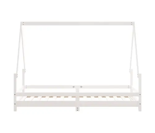 Bērnu Gultas Rāmis, Balts, 90X190 Cm, Priedes Masīvkoks Vidaxl