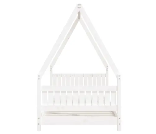 Vaikiškos Lovos Rėmas, Baltas, 90X190cm Pušies Masyvas