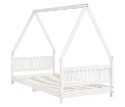 Vaikiškos Lovos Rėmas, Baltas, 90X190cm Pušies Masyvas