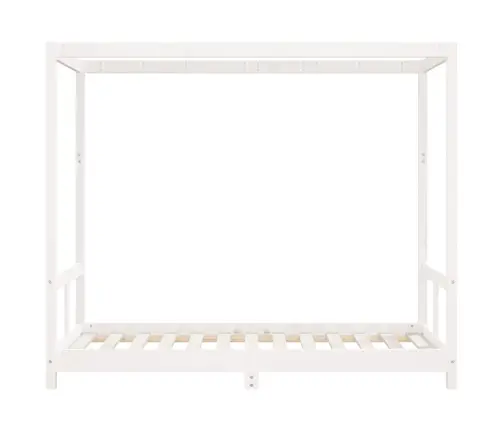 Bērnu Gultas Rāmis, Balts, 80X160 Cm, Priedes Masīvkoks Vidaxl