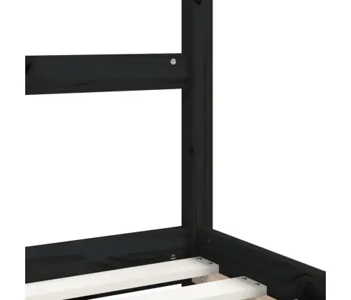 Lastevoodi Raam, Must, 90 X 190 cm Männipuit