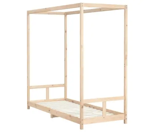 Bērnu Gultas Rāmis, 80X200 Cm, Priedes Masīvkoks Vidaxl