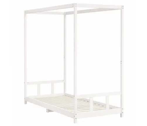 Lastevoodi Raam, Valge, 90 X 200 cm Männipuit