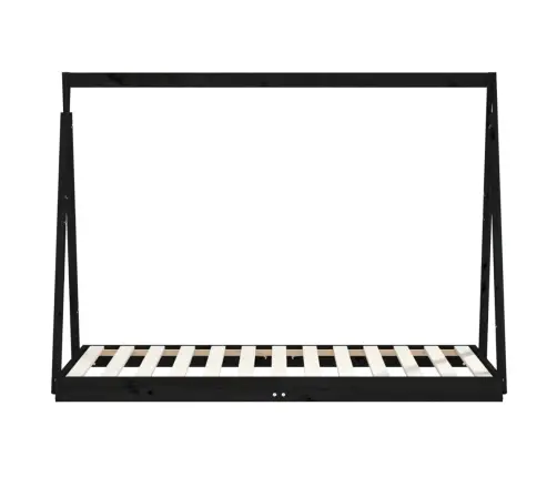 Lastevoodi Raam, Must, 80 X 160 cm Männipuit