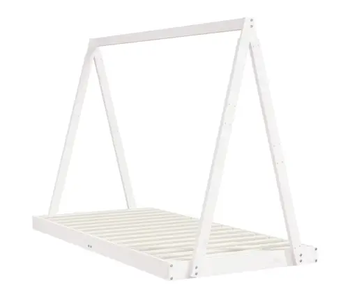 Bērnu Gultas Rāmis, Balts, 90X190 Cm, Priedes Masīvkoks Vidaxl