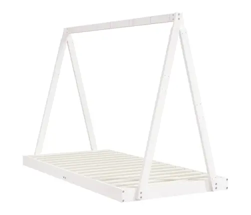 Bērnu Gultas Rāmis, Balts, 90X190 Cm, Priedes Masīvkoks Vidaxl